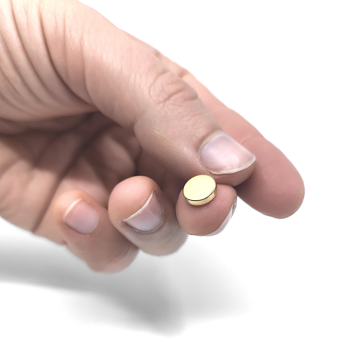 Power magnet, Skive 8x2 mm., Guld