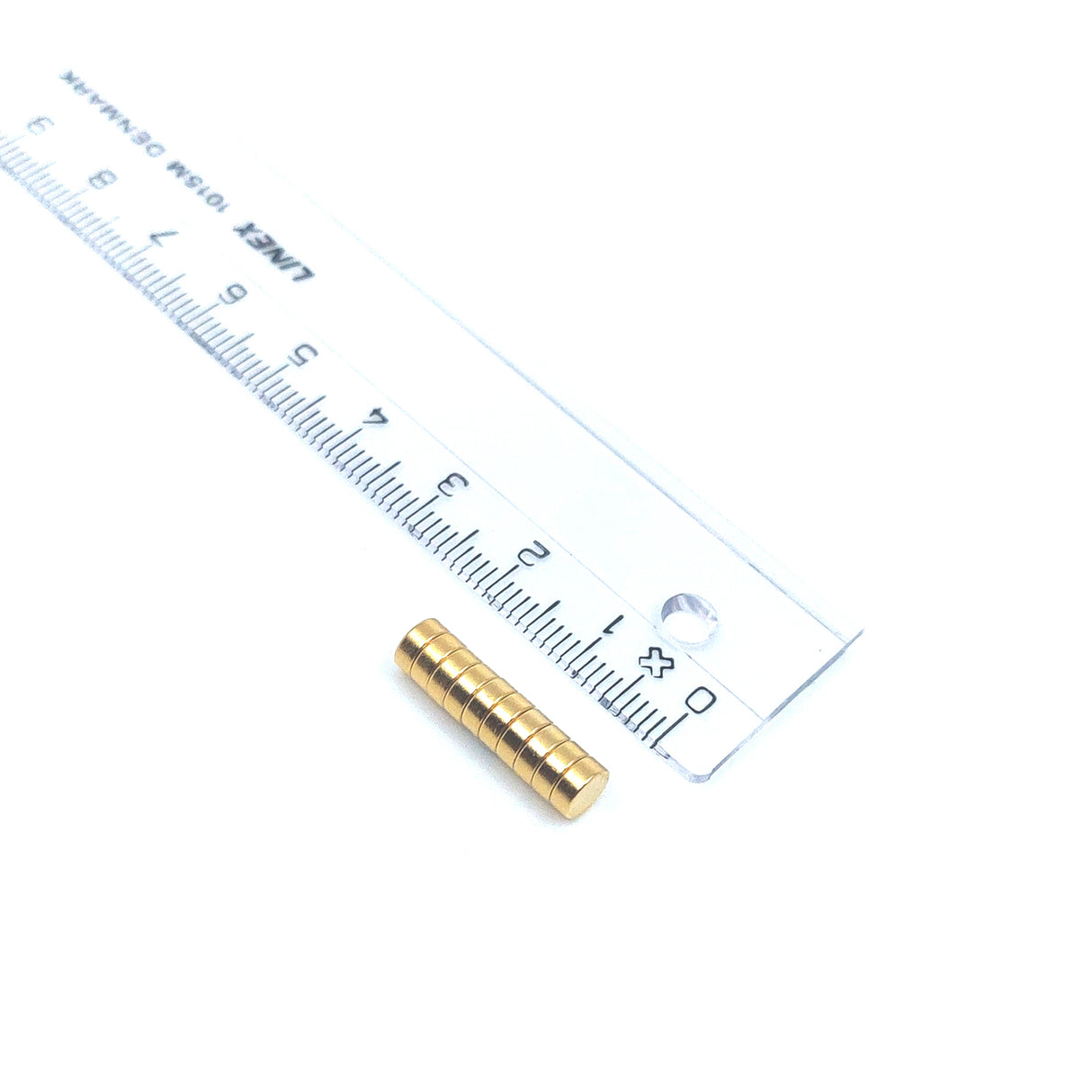 Power magnet, Skive 5x2 mm., Guld