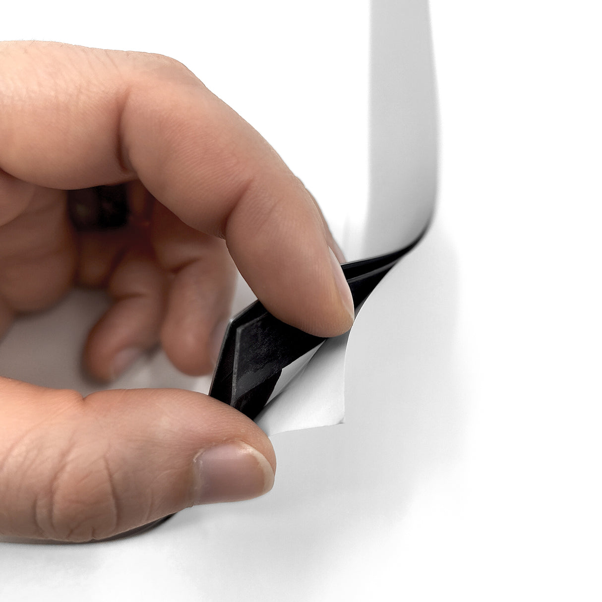 Magnetisk lomme A4, Sølv m/Skrivefelt