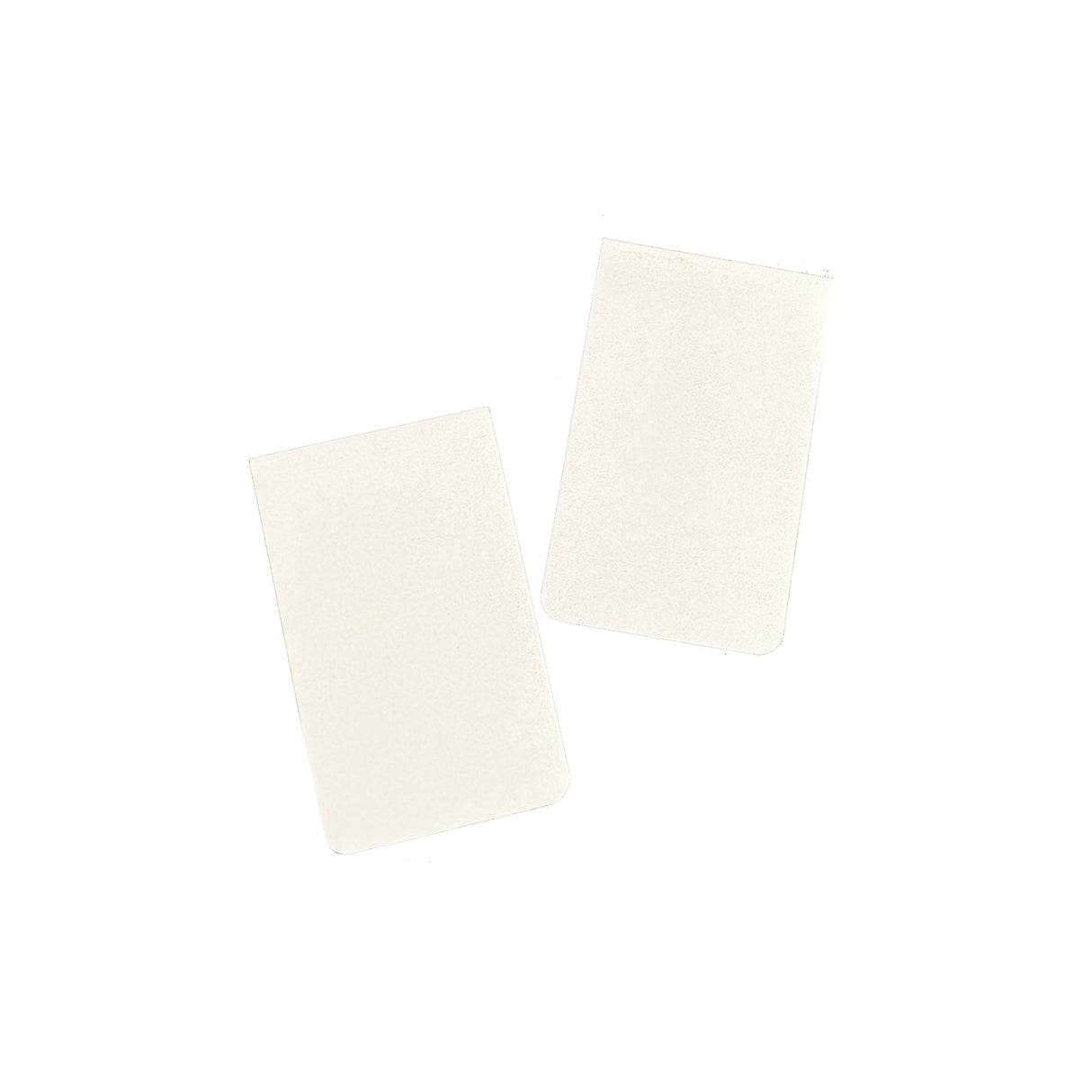 Magnetiske bogmærker 6x4 cm., hvide (2-pak)