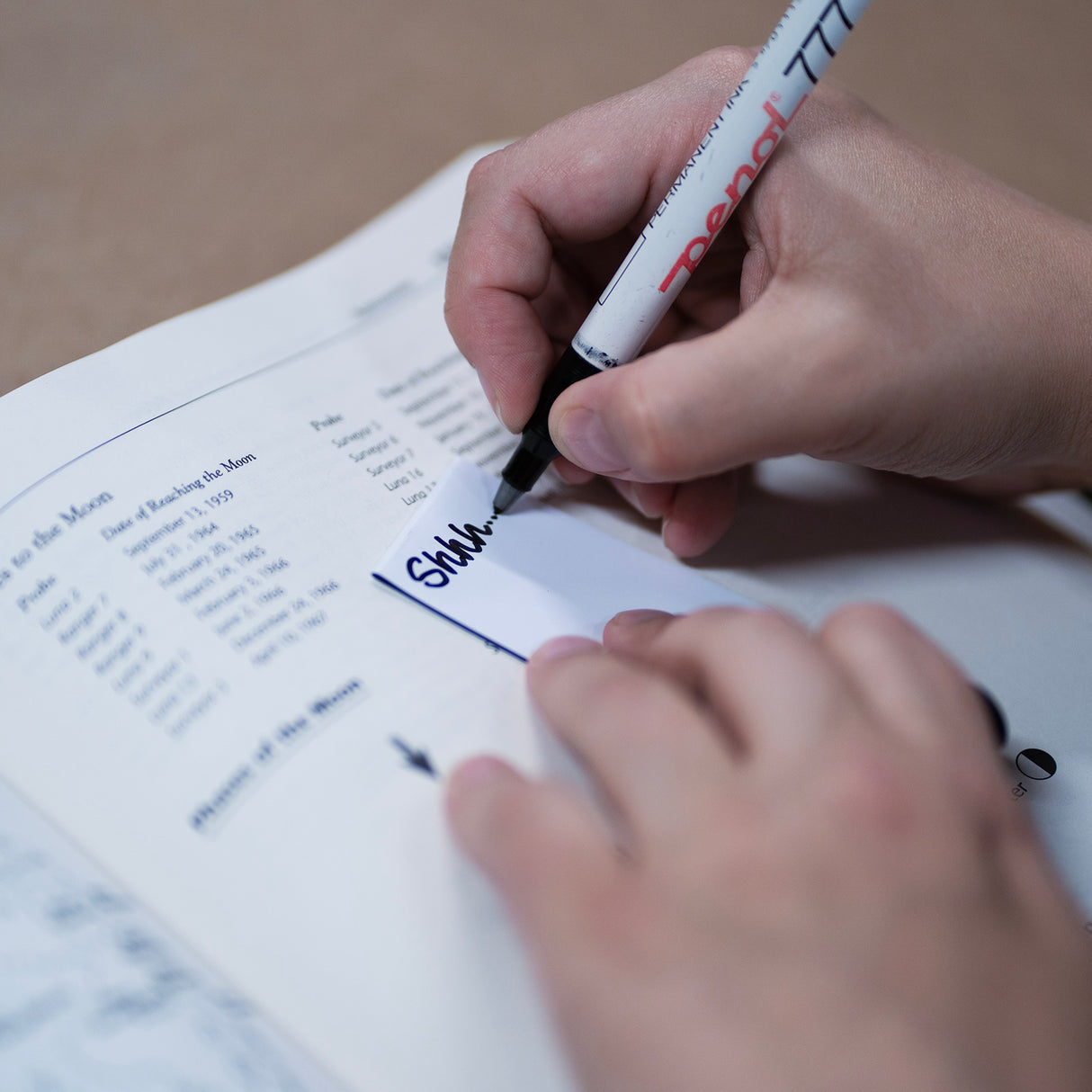 Magnetiske bogmærker 6x4 cm., hvide (2-pak)