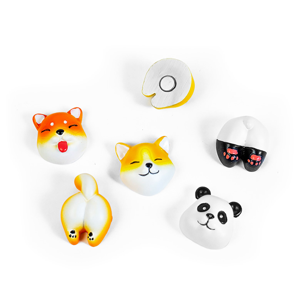 CUTE dyr, 6-pak - køleskabsmagneter