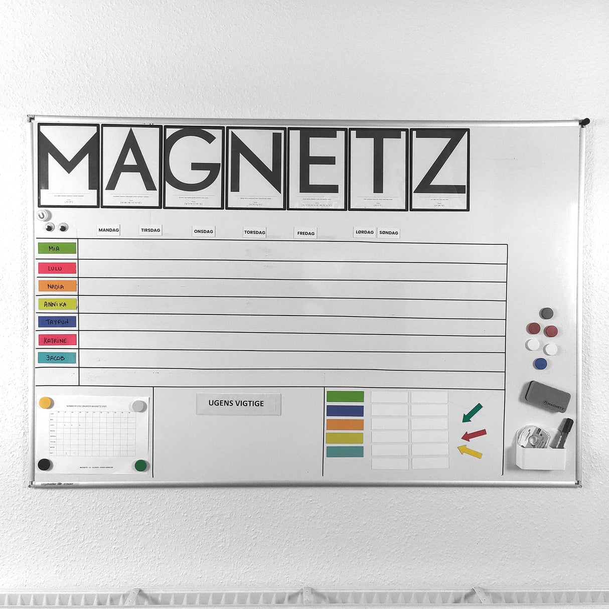 Samlesæt tavlepakke basis m. ugedage (50 dele)