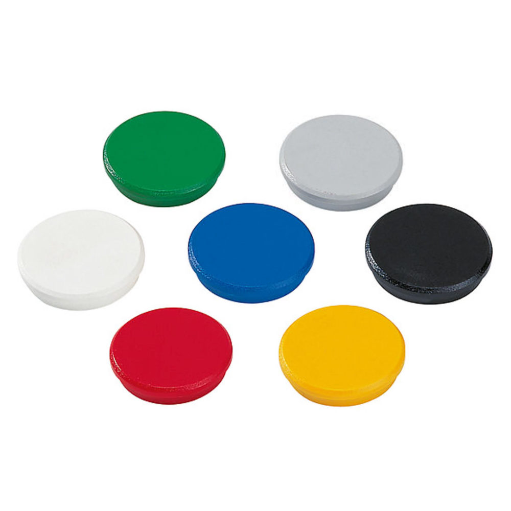 Dahle Kontormagneter, MIX Ø32 mm. (10-pak)