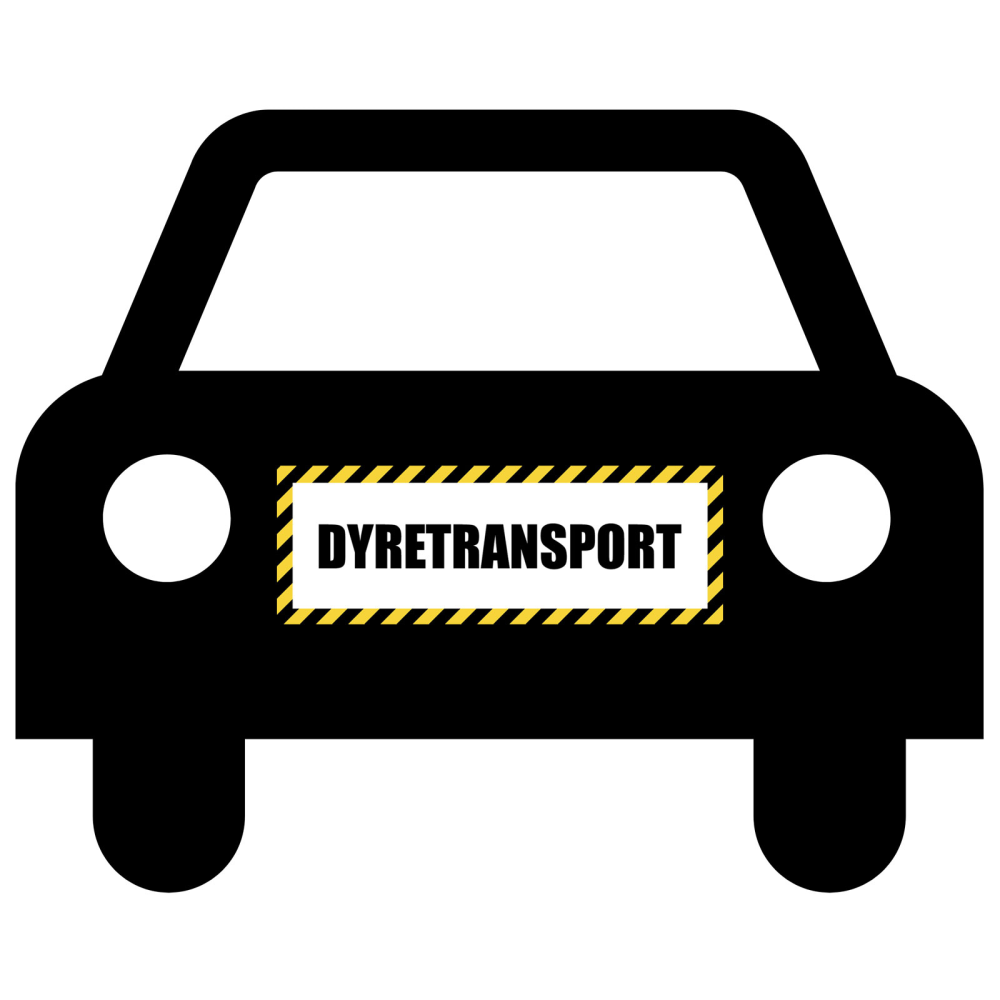 DYRETRANSPORT #1- magnetskilt til bil