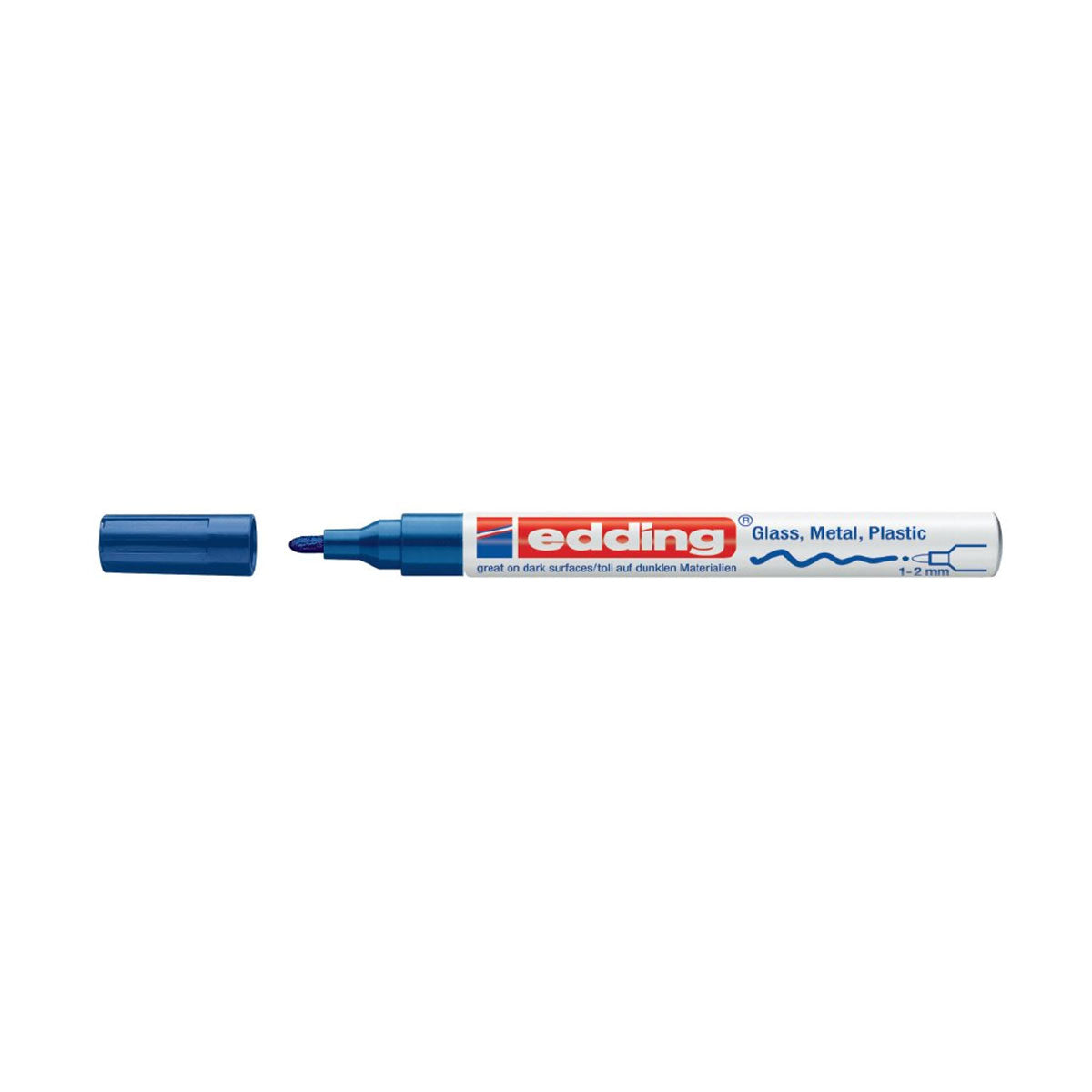 Edding 751 Paint Marker, Blå (1-2 mm.)