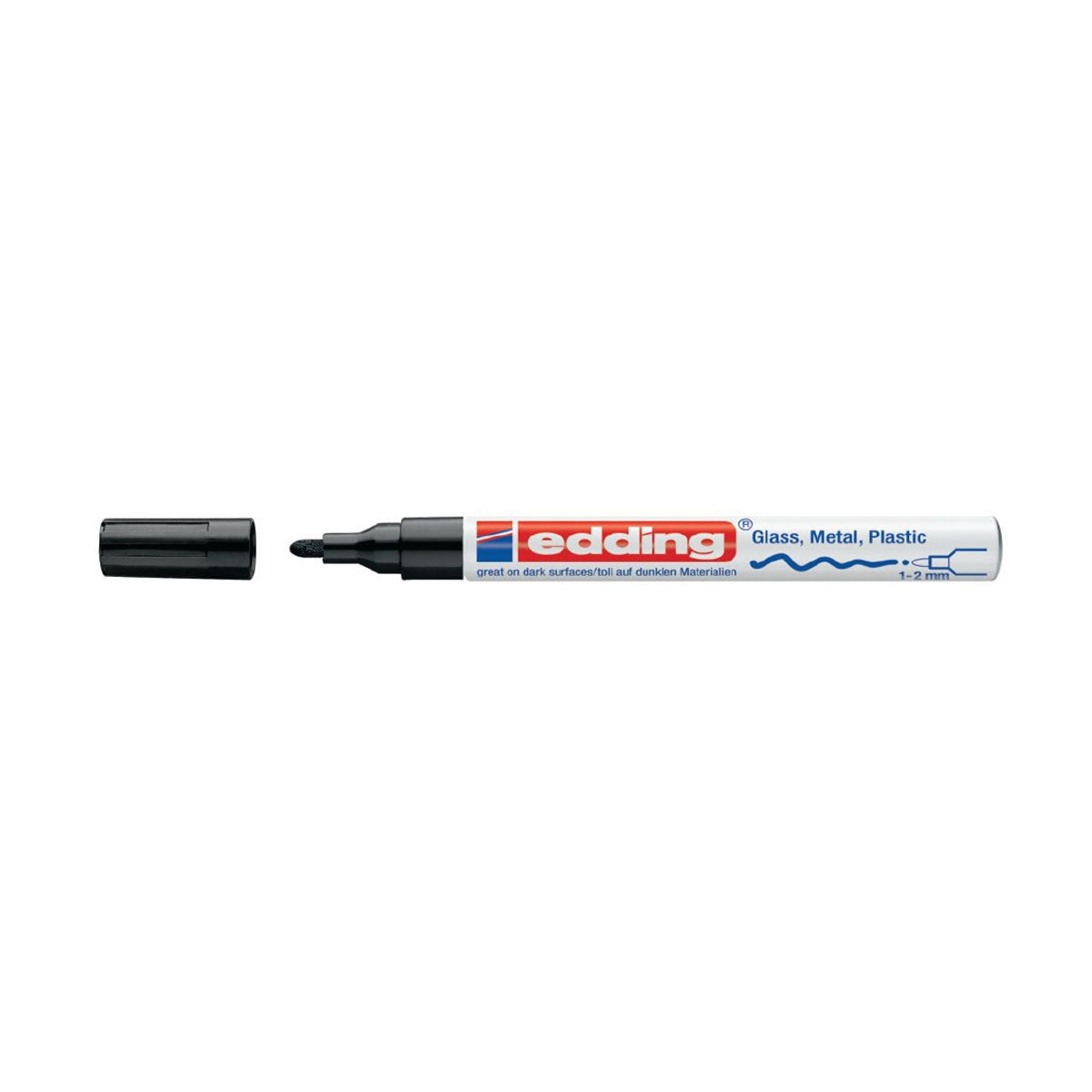 Edding 751 Paint Marker, Sort (1-2 mm.)