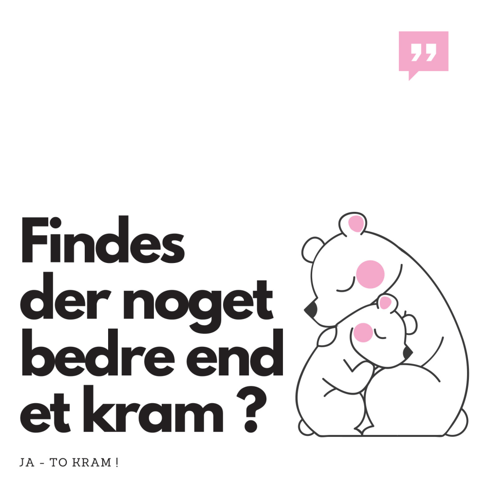 Flere kram - Køleskabsmagnet 8x8 cm.