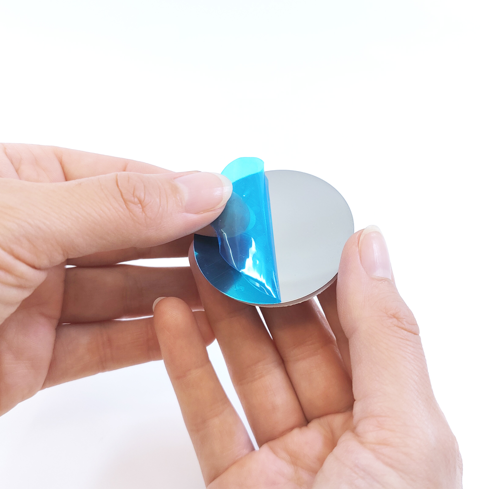 Runde stålplader Ø45 mm. - 10-pak (selvklæb.)