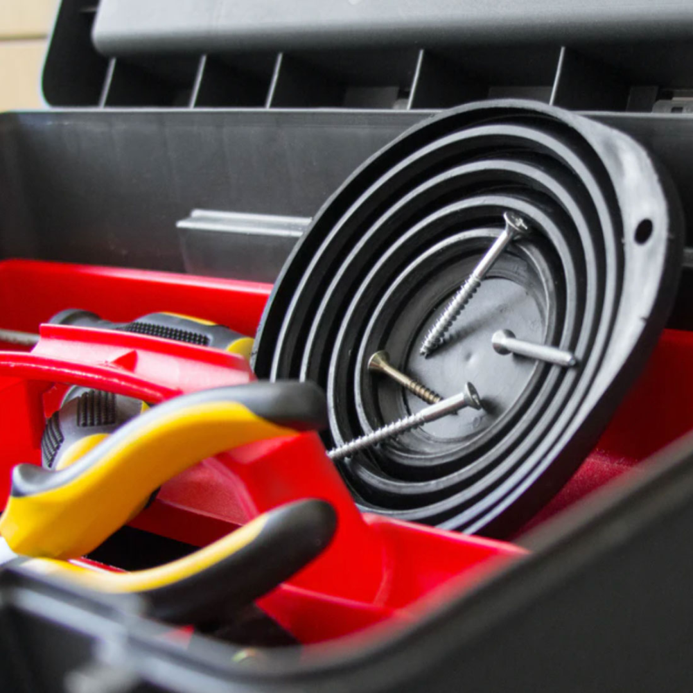 Magnetisk gummiskål til skruer og søm, Ø135 mm