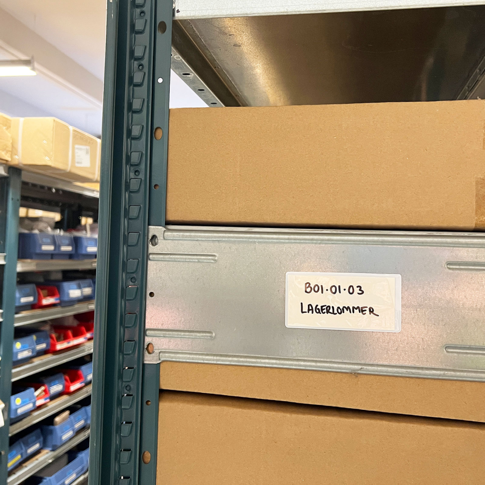 Magnetlommer 10x5 cm., Hvid (10-pak)