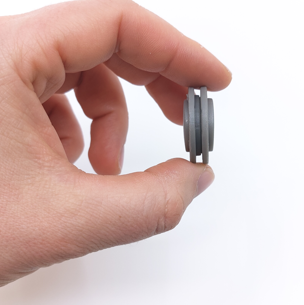 Sy-i-magnet knap rund Ø26 mm., grå