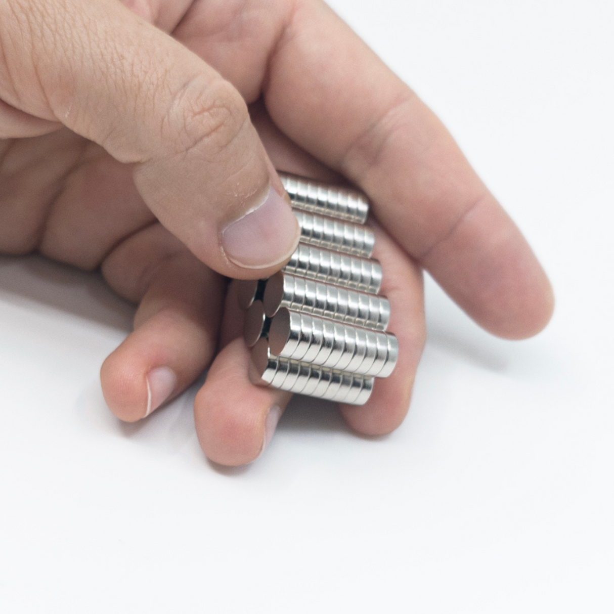 Hobbymagneter 8x2 mm. (100 stk.)