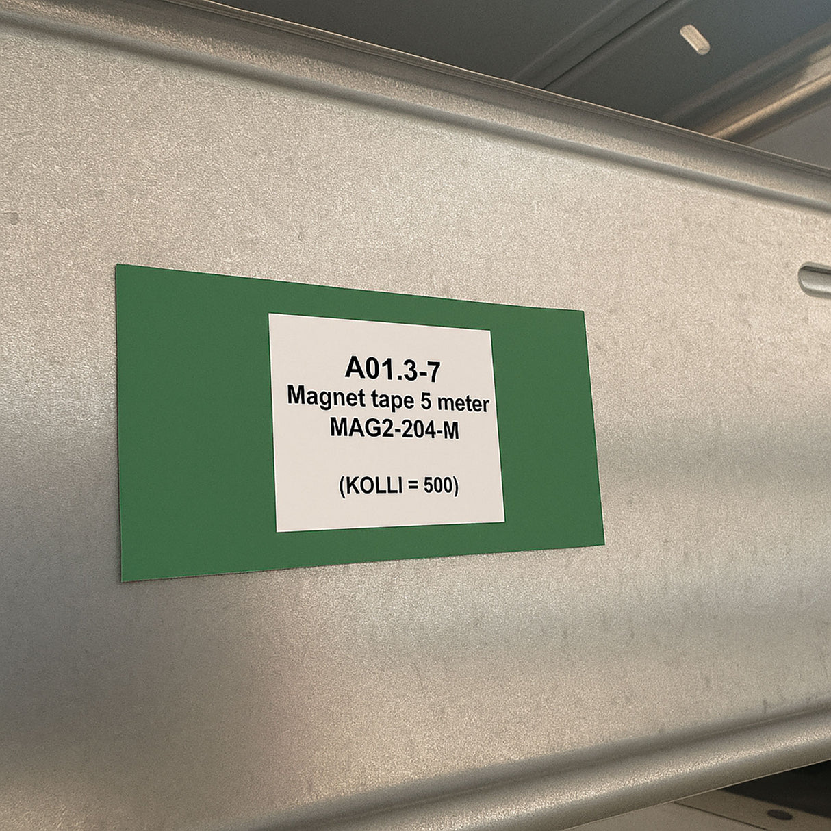 Hyldeforkant grøn, magnetisk 8x4 cm.