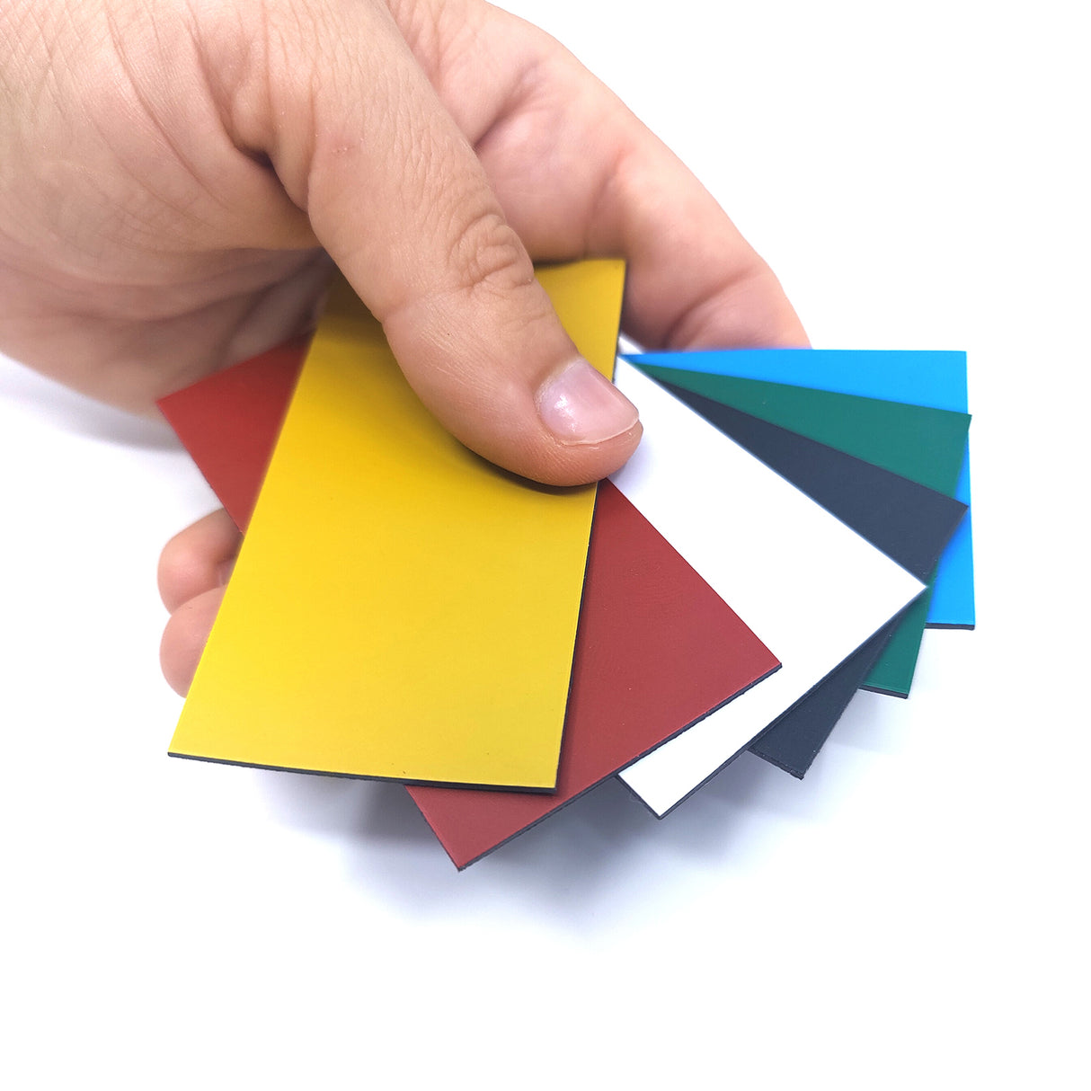 Hyldeforkant hvid, magnetisk 8x4 cm.