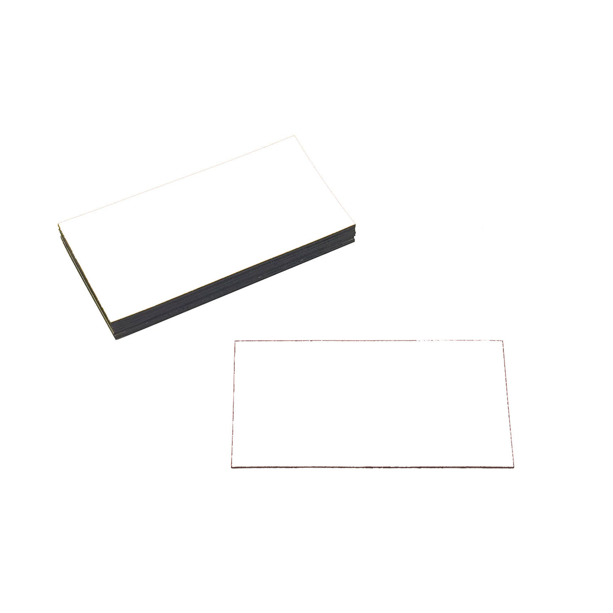 Hyldeforkant hvid, magnetisk 8x4 cm.