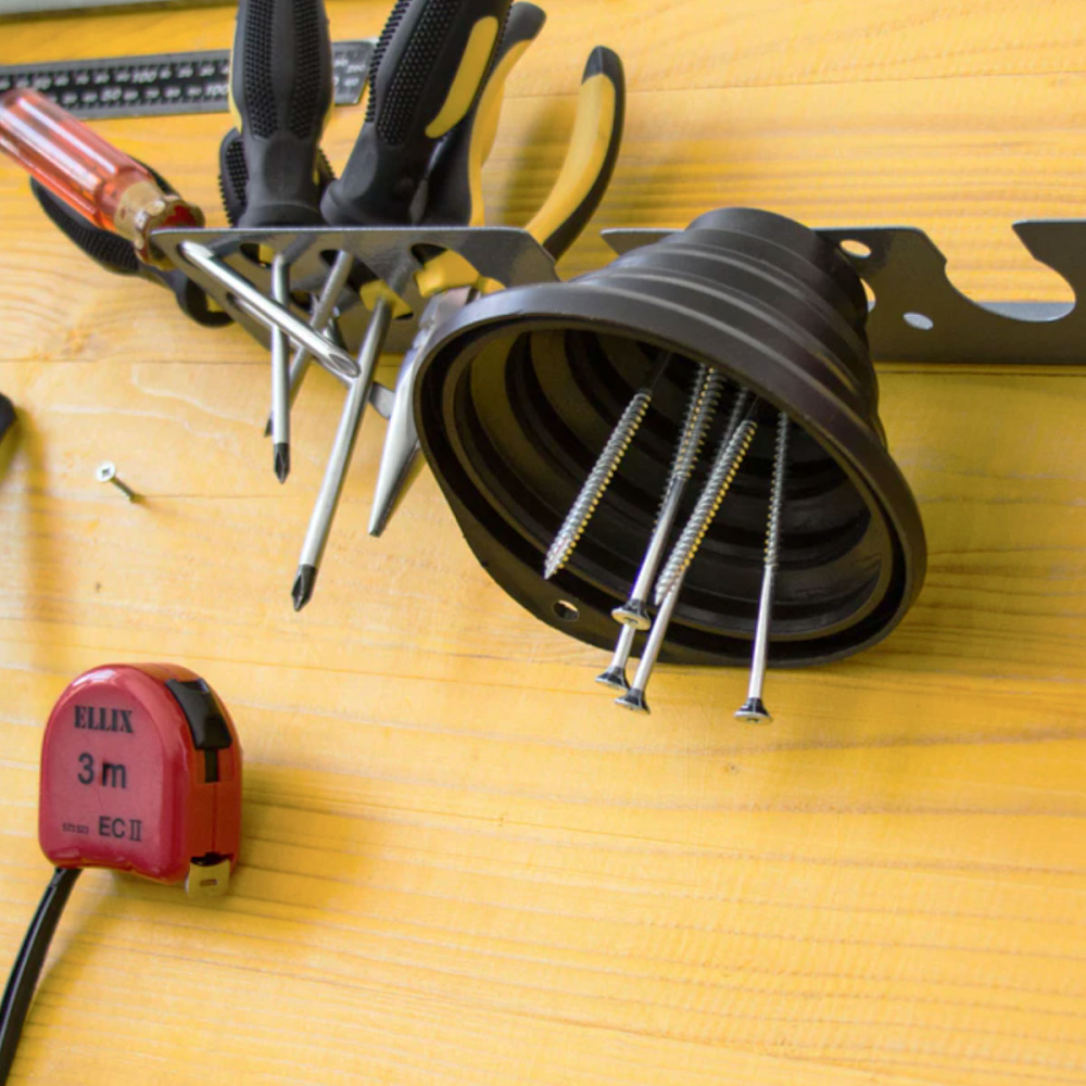 Magnetisk gummiskål til skruer og søm, Ø135 mm