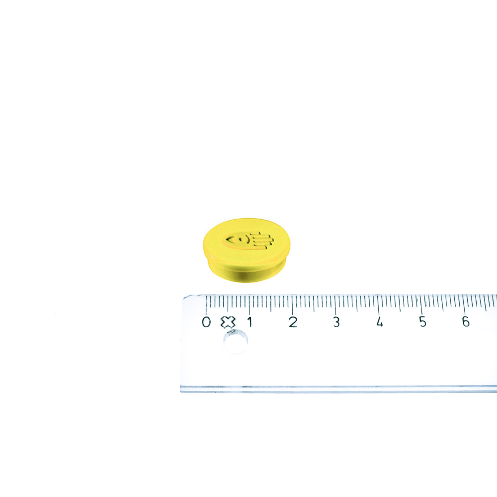 Legamaster Kontormagnet, Gul Ø20 mm.