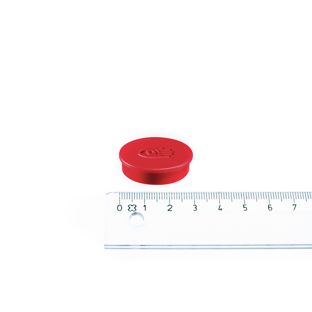 Legamaster Kontormagnet, Rød Ø30 mm.