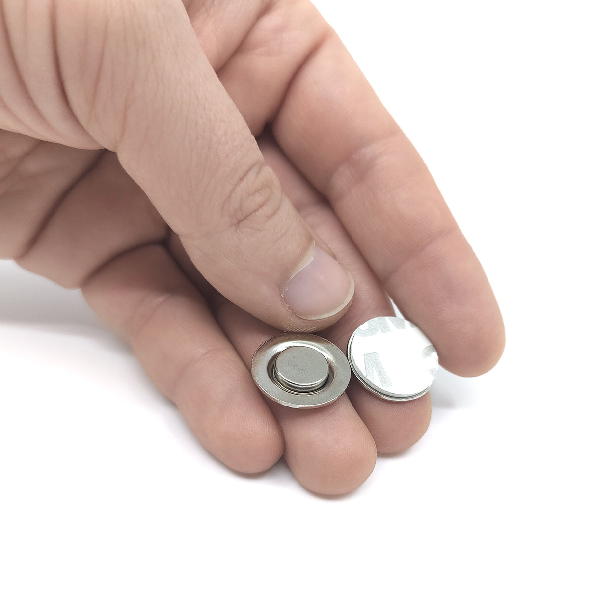 Brochemagnet m/stål 1,7 cm. (deluxe)