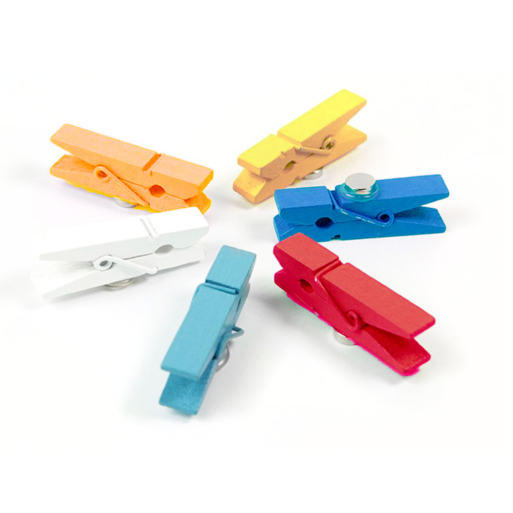KOLOR magnetklemmer mini, 6-pak