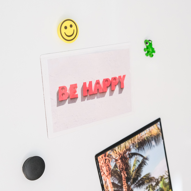 Magnetlomme 15x10 cm., Hvid (B)