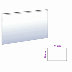 Magnetlomme 21x10 cm., Hvid