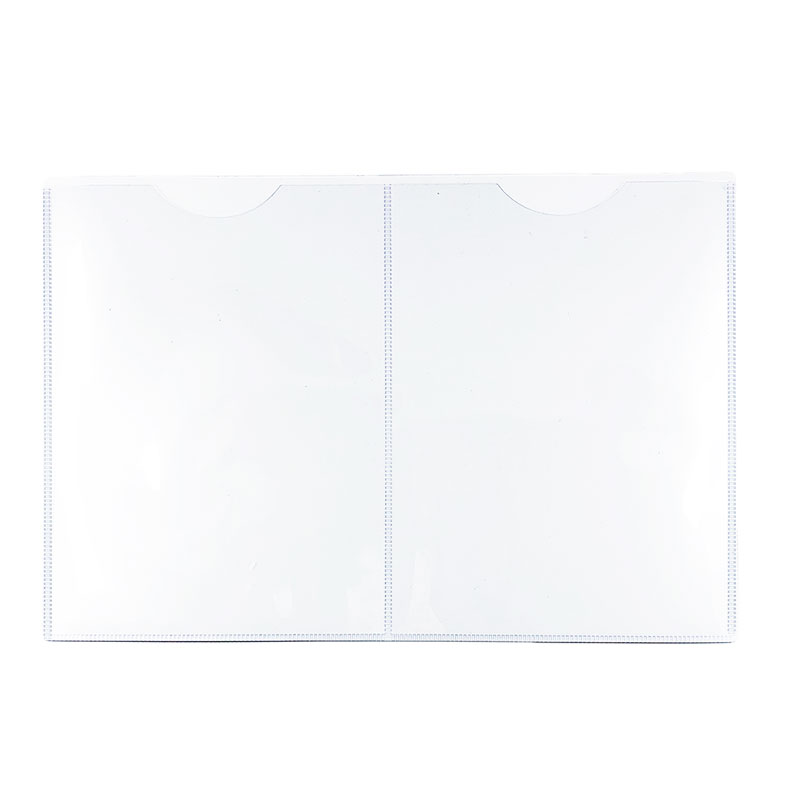 Magnetlomme dobbelt A5 i hvid