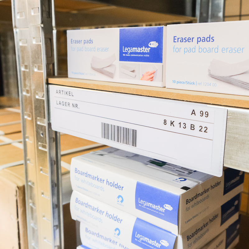 Magnetlomme 21x5 cm., Hvid