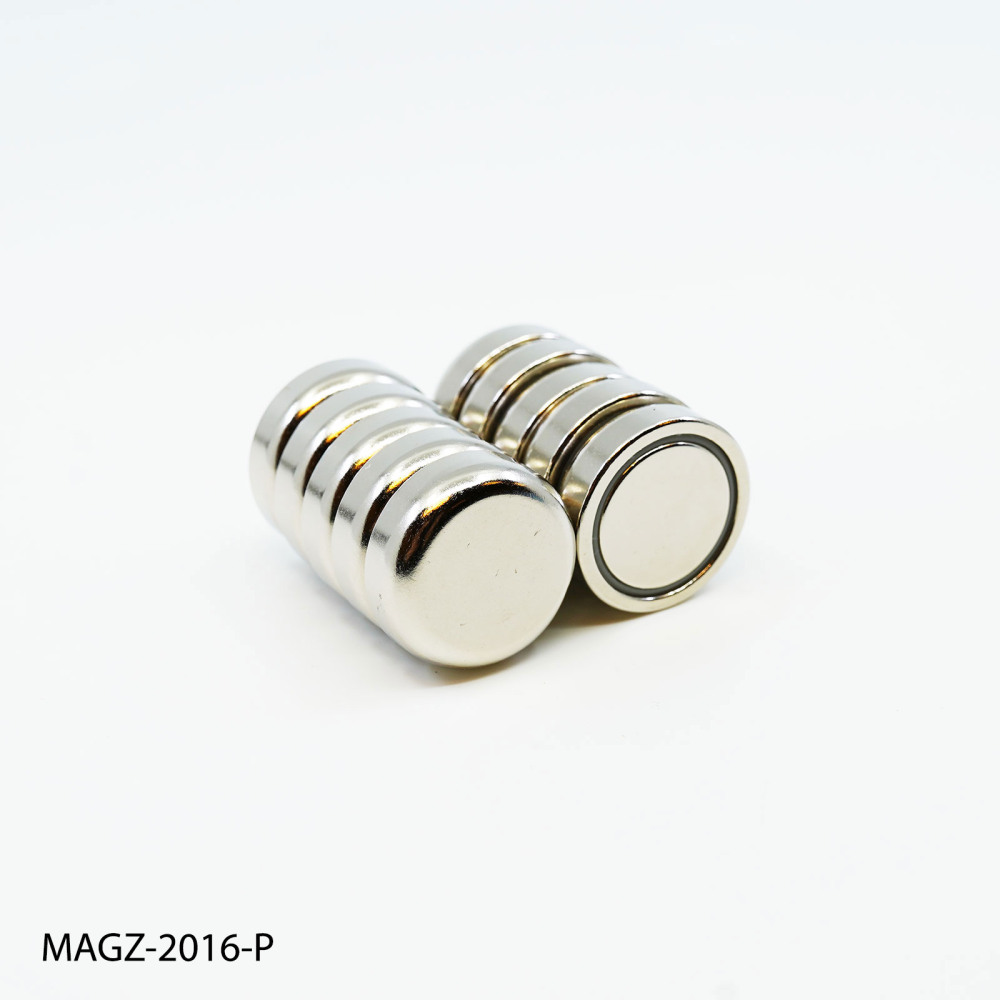 Plan pottemagnet, Ø25 mm. - Neodymium