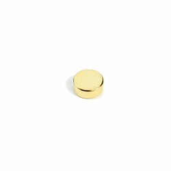 Power magnet, Skive 8x3 mm., Guld