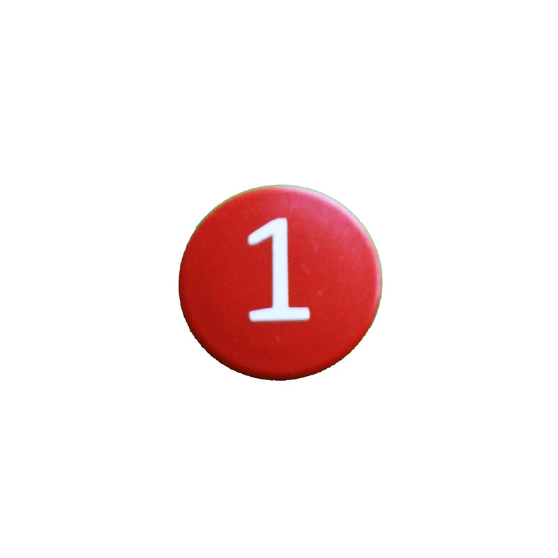 Stærk symbol-magnet, Rød Rund (1)