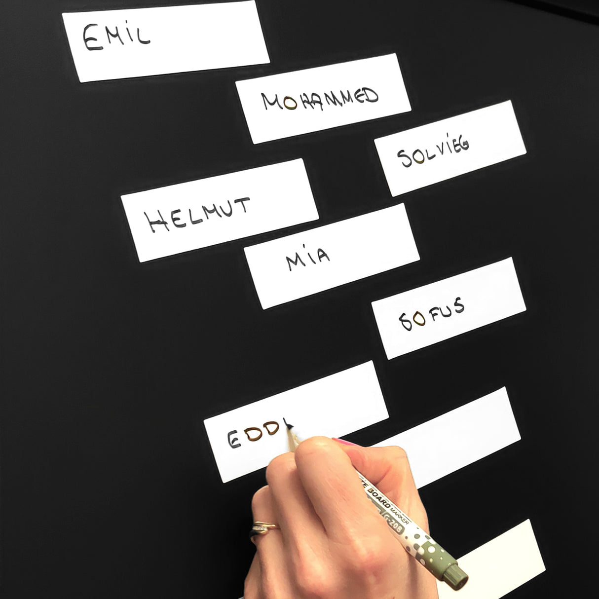 MagNotes Hvid 12-pak 10x3 cm.