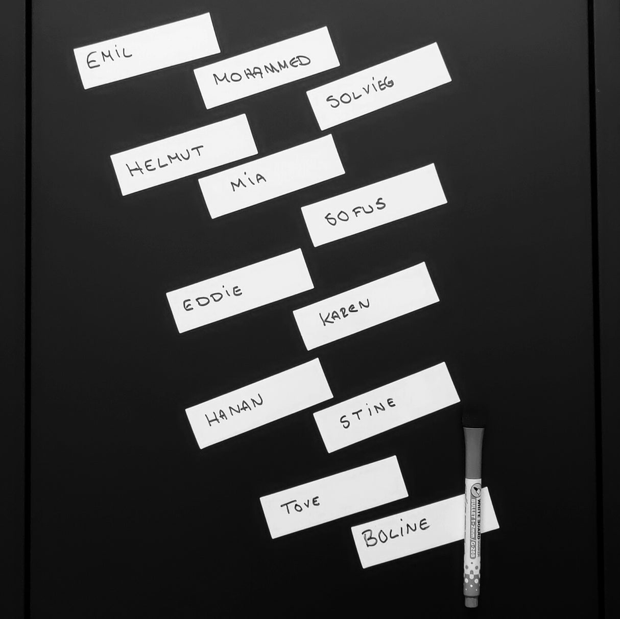 MagNotes Hvid 12-pak 10x3 cm.