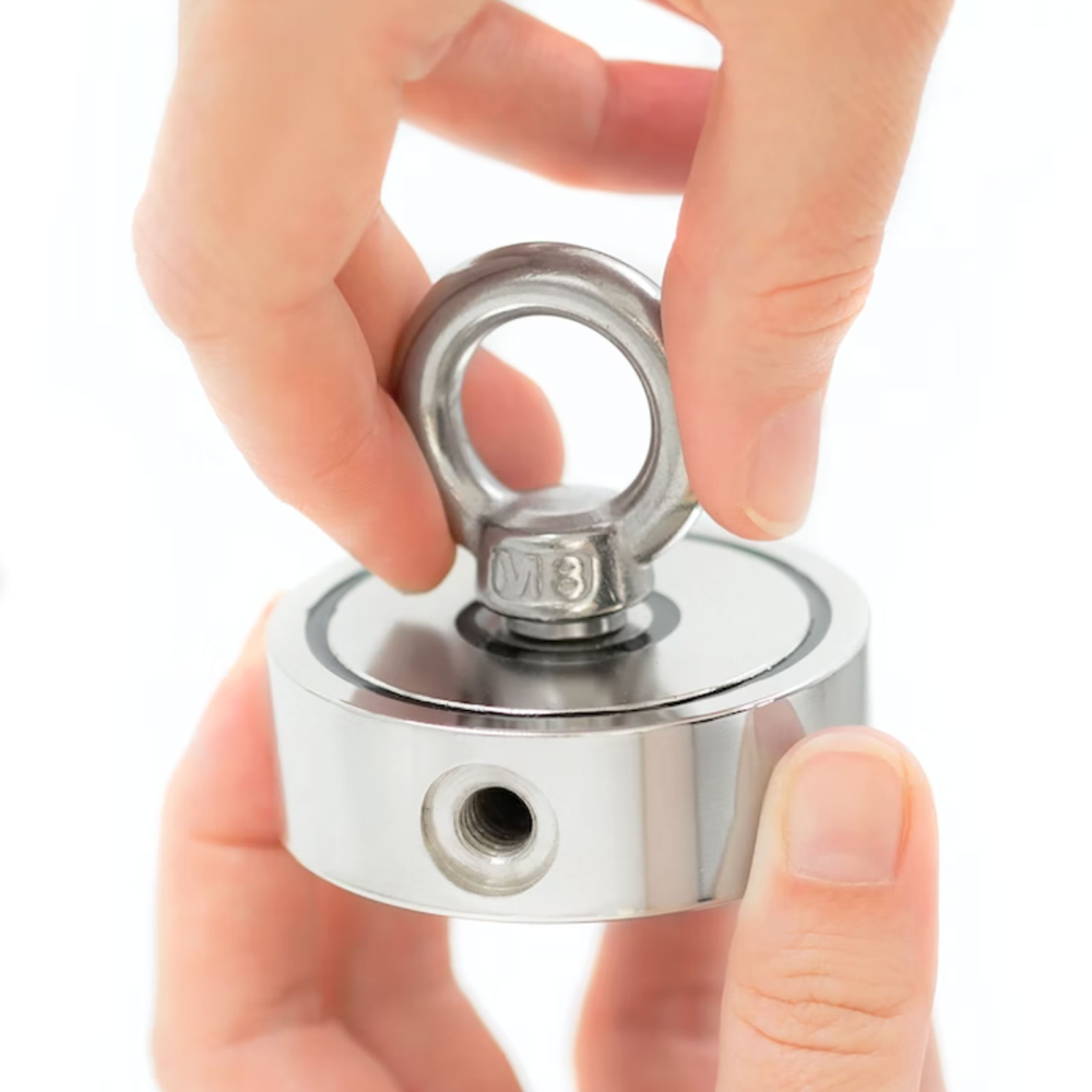 Magnetfiskeri, sæt m. krog og snor (100 kg.)