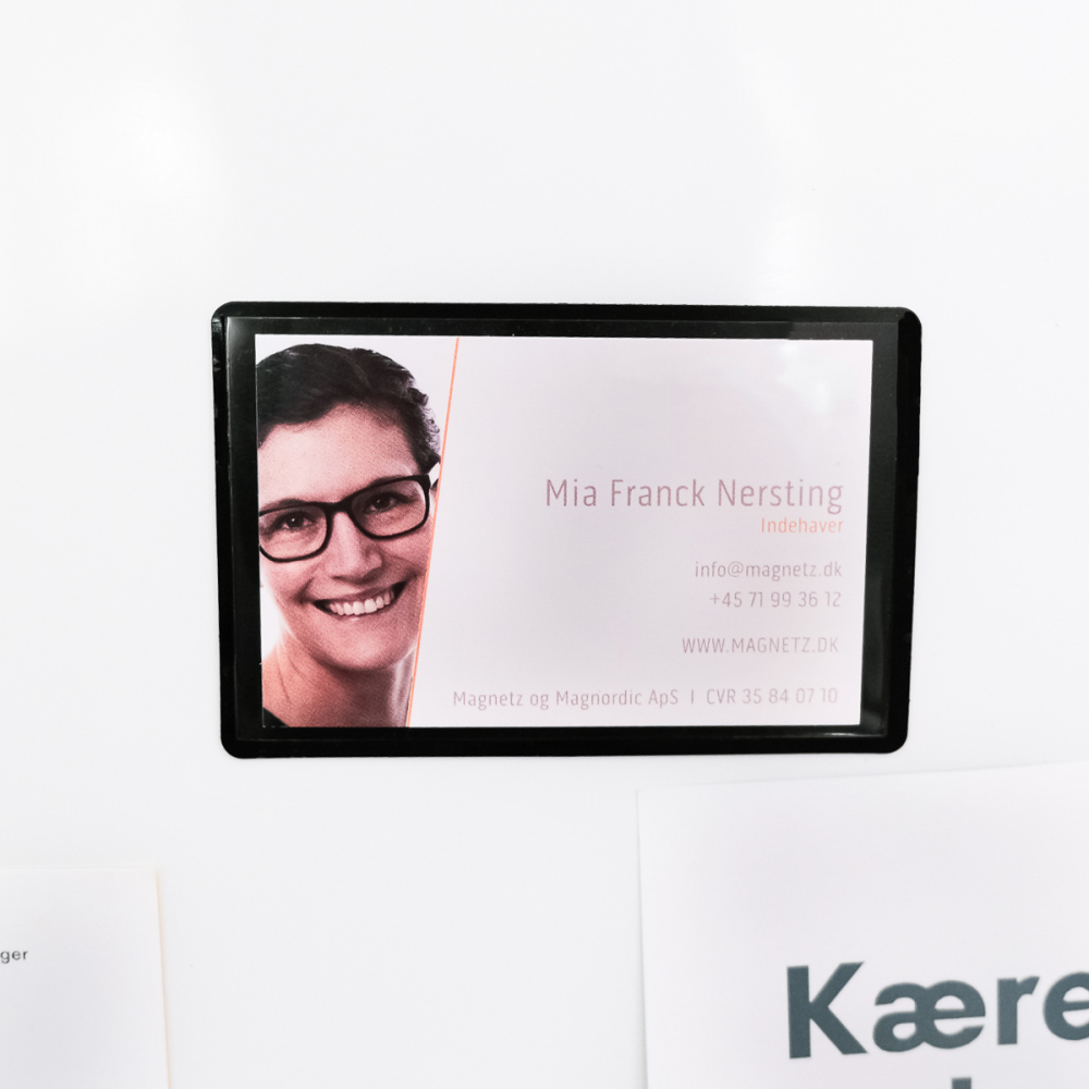 Magnetlomme 9x6 cm., Sort