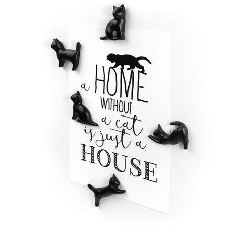 MIAV kattemagneter, 5-pak - køleskabsmagneter