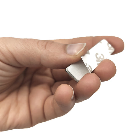 Extra stålbrikker til navneskilt (selvklæb.), 10-pak