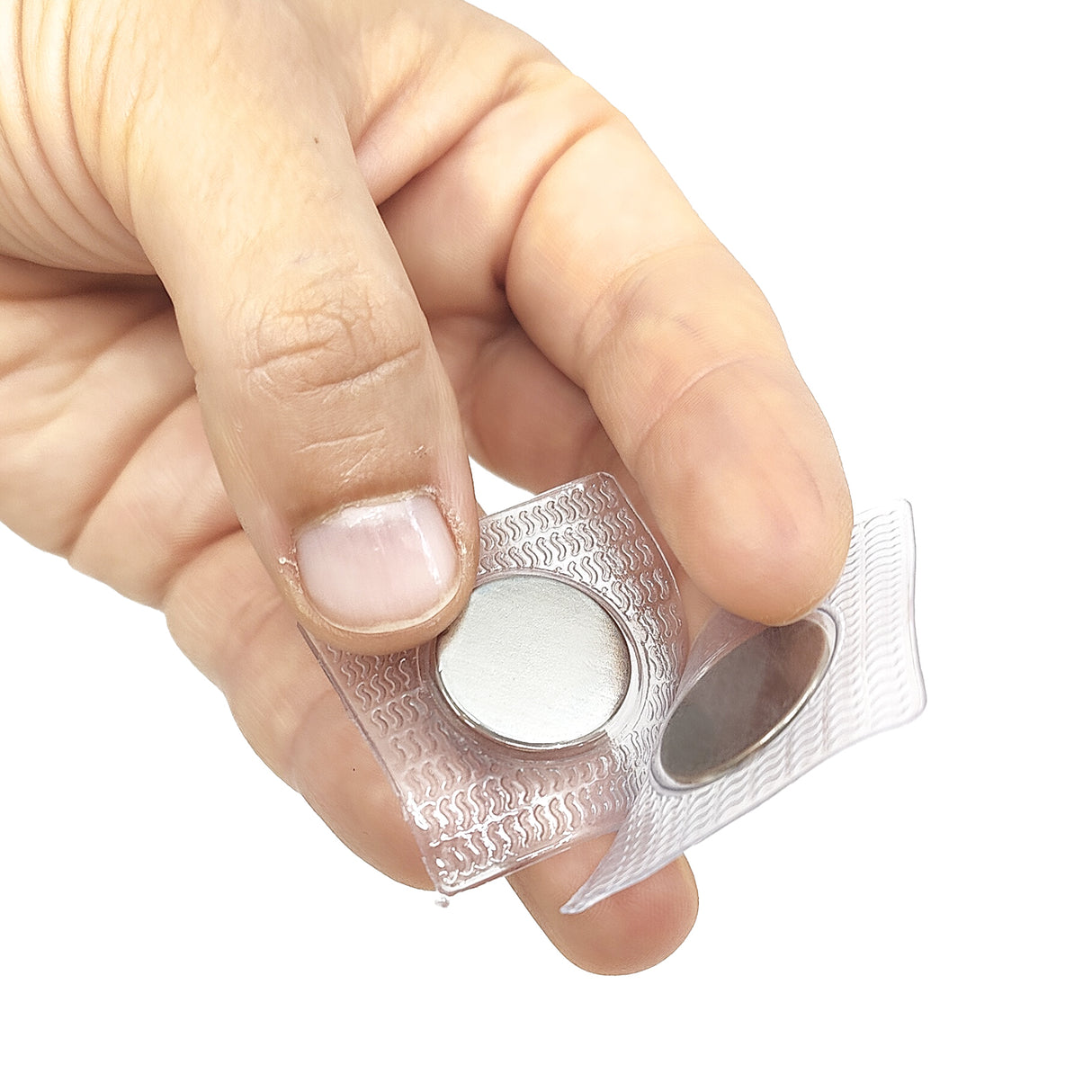 Sy-i magneter 18x2 mm. firkant, 2-pak