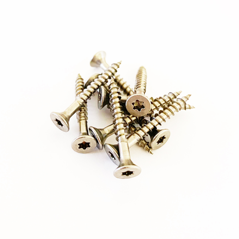 Undersænkede skruer 3x25 mm. FZB TORX - 10-pak