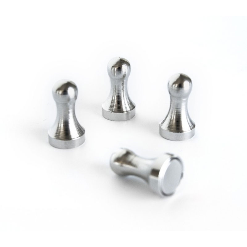 Kraftig magnet "LUDO", Metal 21 mm., 4-pak