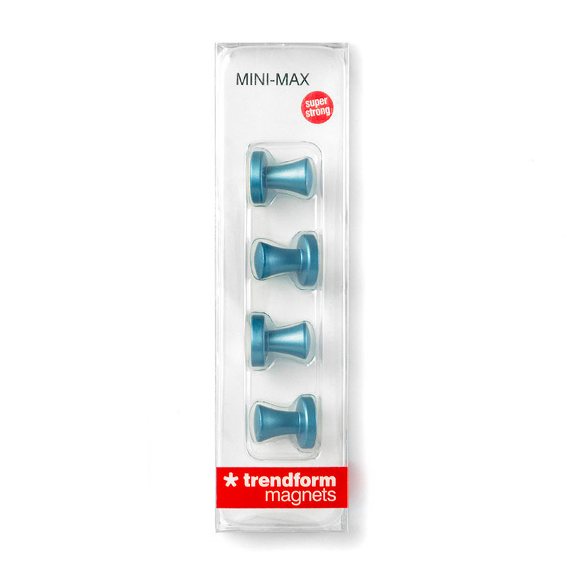 Kraftig magnet mini-max, SKYBLUE 4-pak