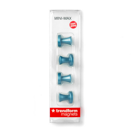 Kraftig magnet mini-max, SKYBLUE 4-pak