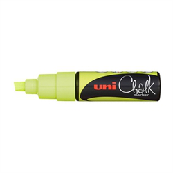 UNI Chalk Marker, Gul XL (8 mm.)