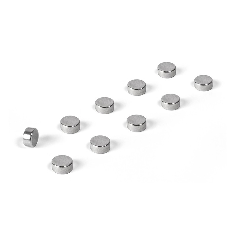 Se DISC power magneter 6x3 mm., 10-pak sølv hos Magnetz