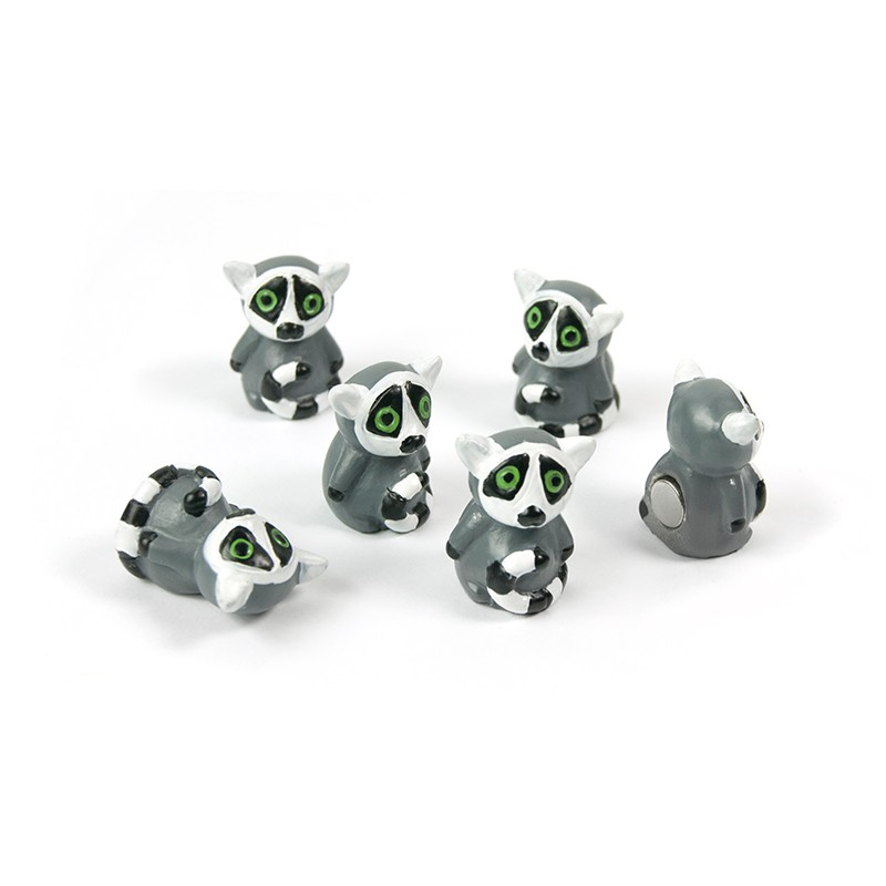 Billede af Lemurer magneter, 6-pak - køleskabsmagneter