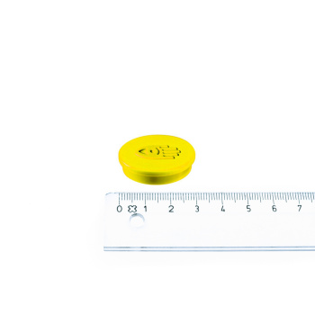 Lille kontormagnet fra Legamaster i Ø30 og farven gul