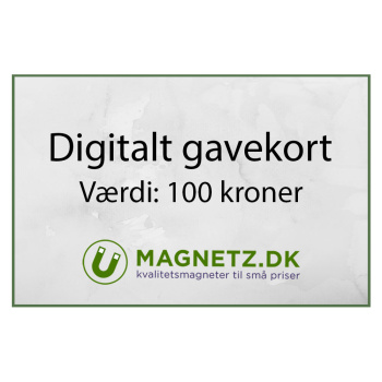 Køb et digitalt gavekort, som gælder til hele Magnetz.dk (værdi: 100 kroner)