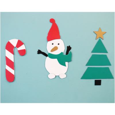 Lav sjov magnetpynt til jul - pakken indeholder nok materialer til 3 af hver figur