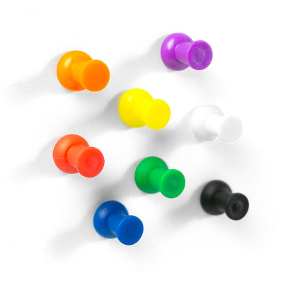 Pin pin magneter er farverige magneter, der ligner tegnestifter